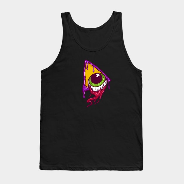 Grime Melted Illuminati Eyeball Tank Top by yogisnanda